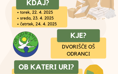 ZBIRALNA AKCIJA STAREGA PAPIRJA OB SVETOVNEM DNEVU ZEMLJE